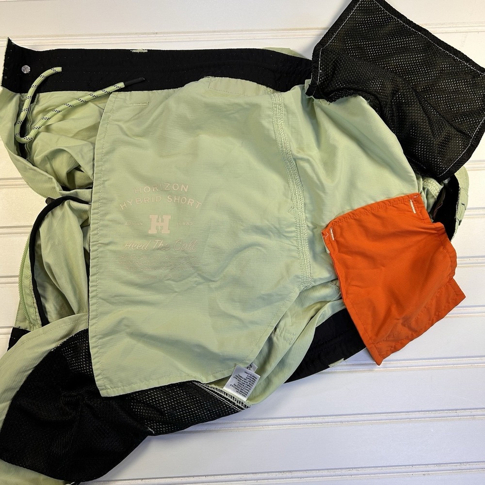 Howler Brothers Horizon Hybrid 2.0 Shorts Mens 40 Mint Green Nylon Ripstop Swim - Picture 12 of 15